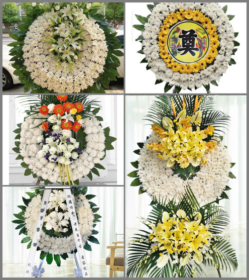 河南南阳镇平县彭营镇李锦庄村花圈速递